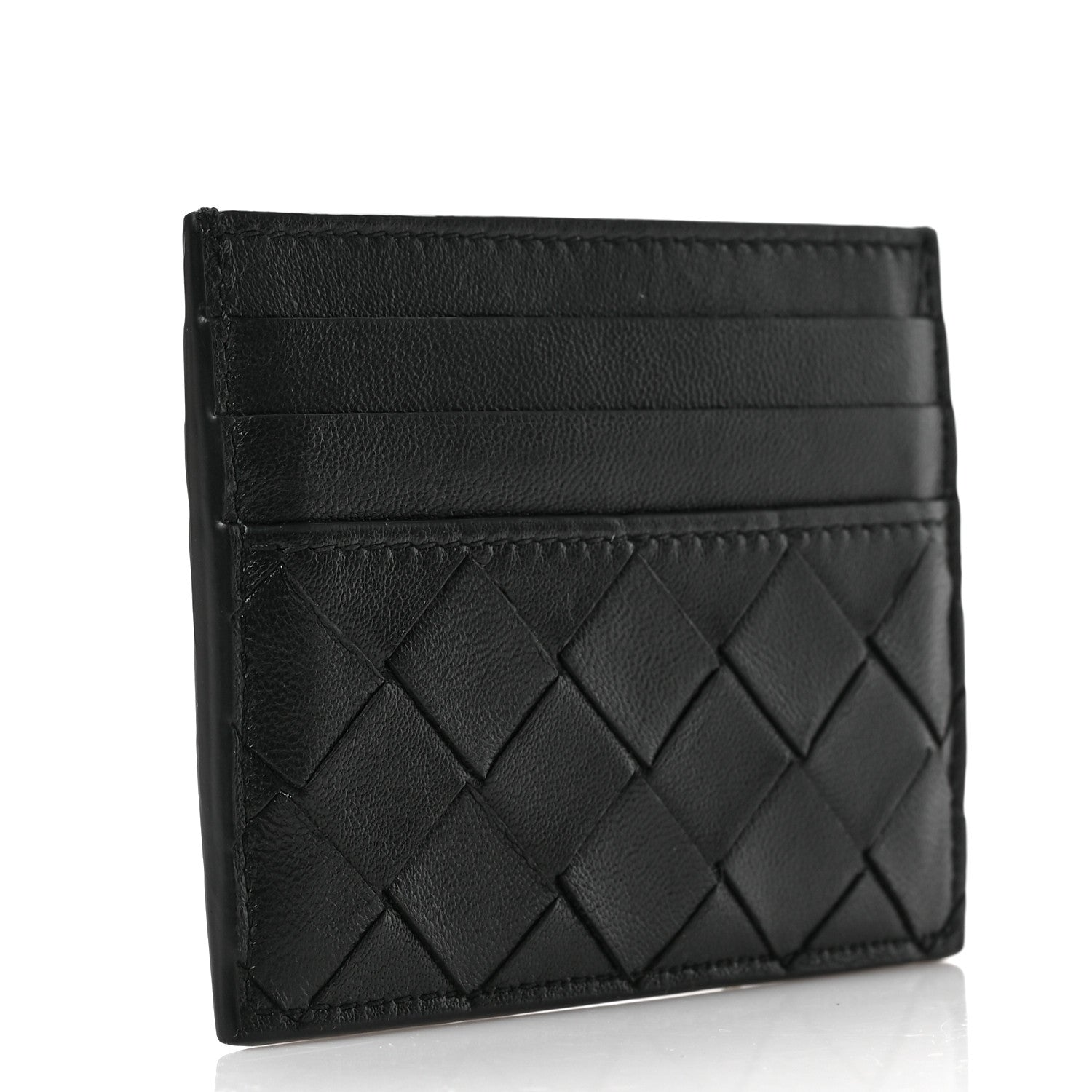 Bottega Veneta Nappa Intrecciato VN Card Case Black 3 of 6