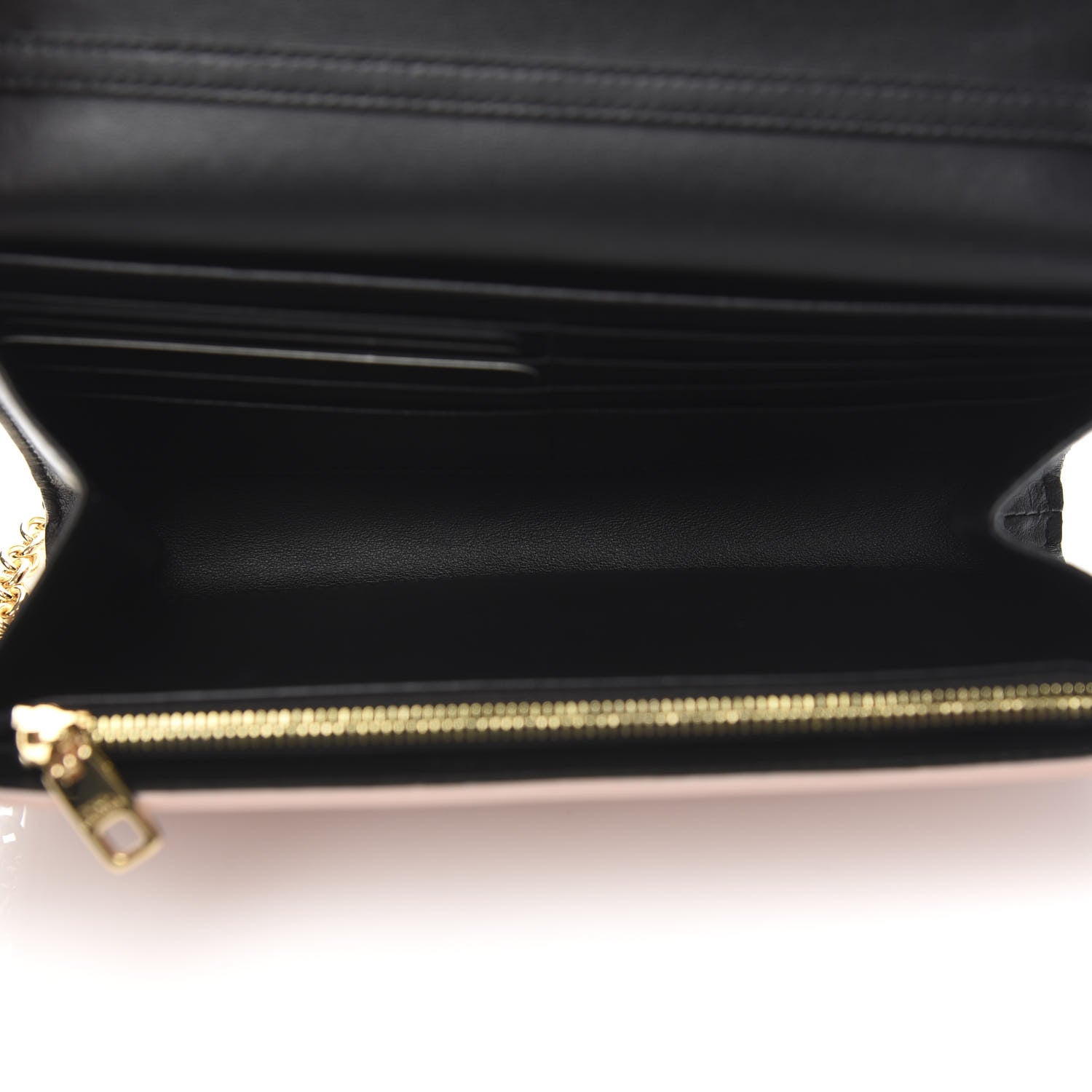 Dolce & Gabbana Vitello Embroidered Amore Wallet On Chain Light Pink 6 of 10