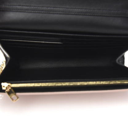 Dolce & Gabbana Vitello Embroidered Amore Wallet On Chain Light Pink 6 of 10