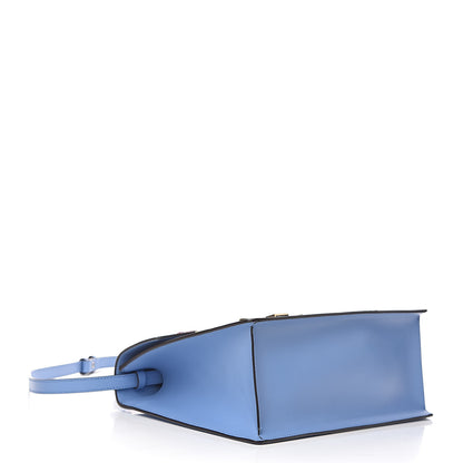 Gucci Calfskin Embroidered Medium Sylvie Top Handle Bag Clear Sky Blue 4 of 10