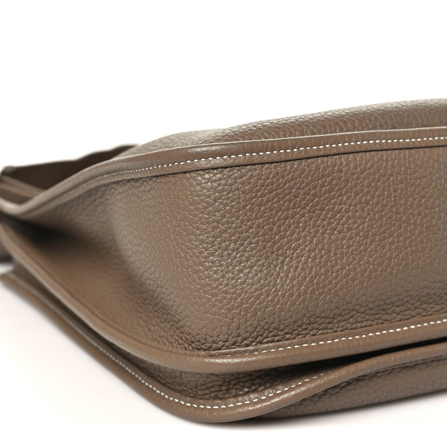 Hermes Taurillon Clemence Evelyne III GM Etoupe 9 of 10