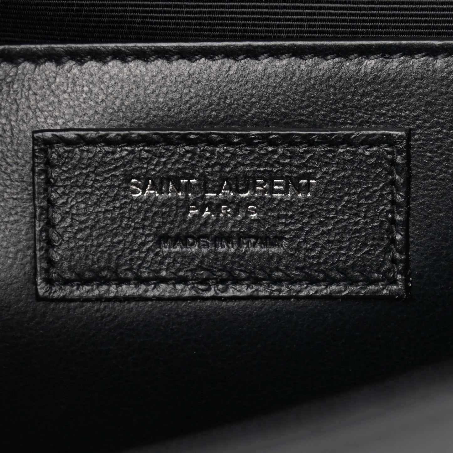 Grain De Poudre Medium Classic Monogram Kate Satchel Black