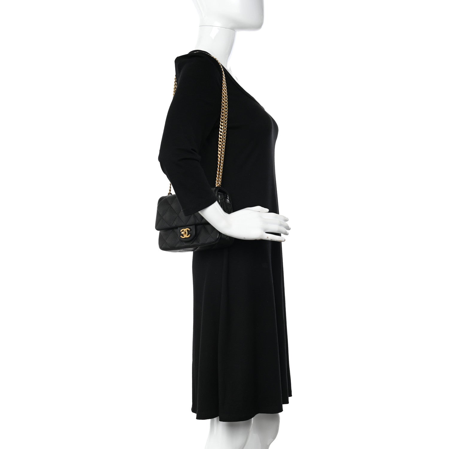 Chanel Caviar Quilted Mini Sweetheart Flap Black 2 of 11