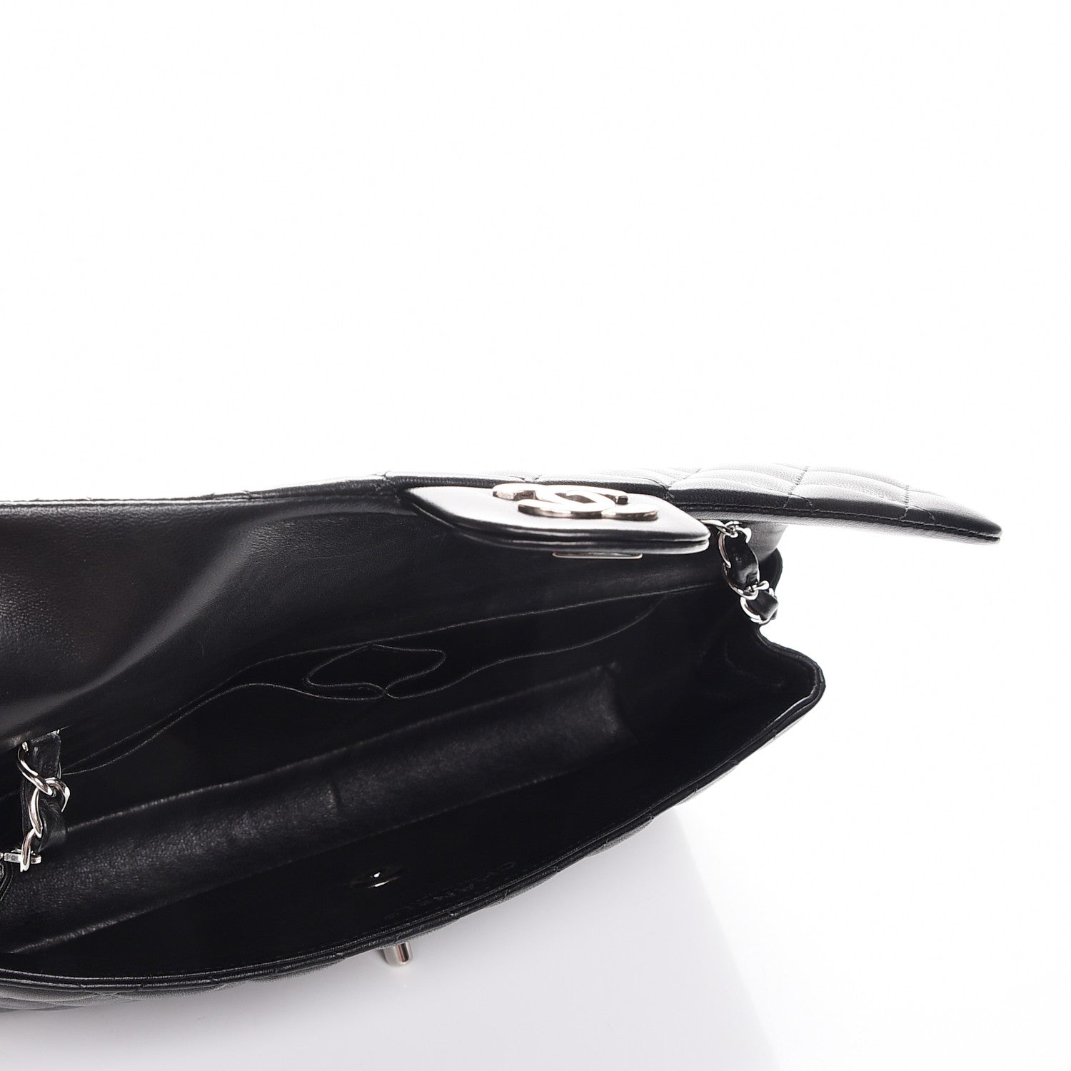 Chanel Lambskin Quilted East West Flap Black 5 of 7