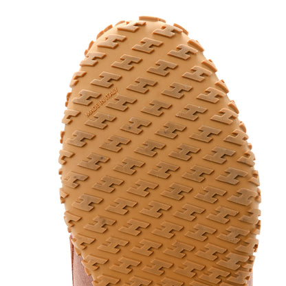 Hermes Suede Goatskin Jet Sneakers 38.5 Rose Antique Rouge Sepia 8 of 9