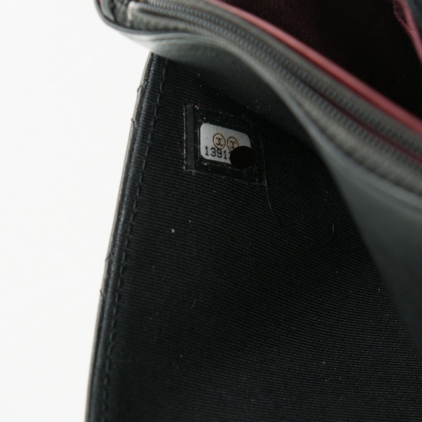 Aged Calfskin Quilted Reissue Wallet On Chain WOC Black