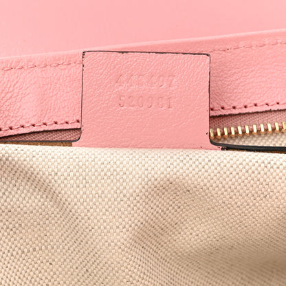 Gucci Azalea Calfskin Enamel Matelasse Diagonal Small Torchon GG Marmont Shoulder Bag New Cherry Red Wild Rose 6 of 9