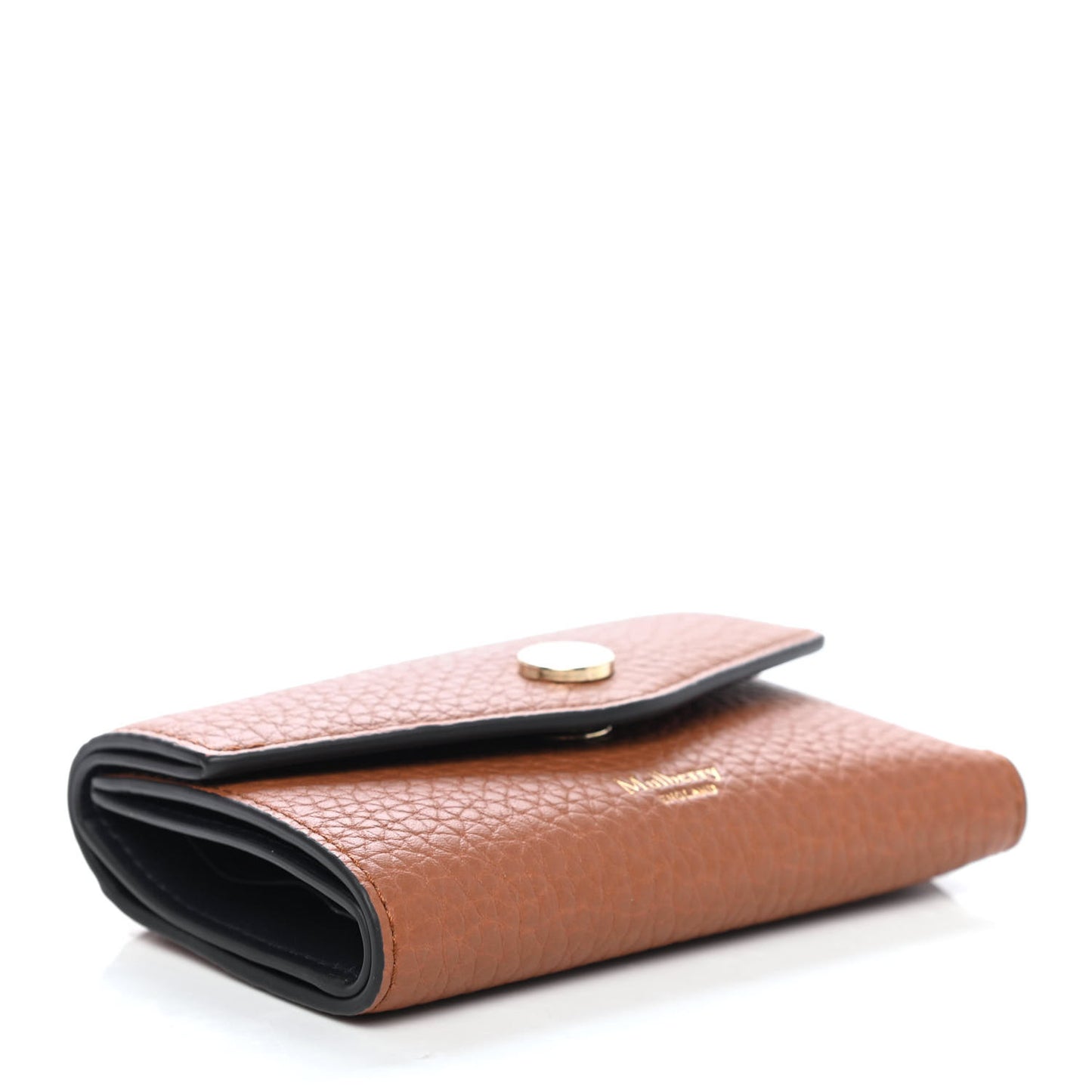 Heavy Grain Folded Multi Card Case Wallet Chestnut
