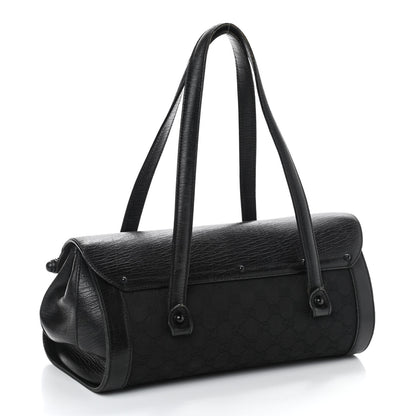 Gucci Monogram Bamboo Bullet Bag Black 3 of 9
