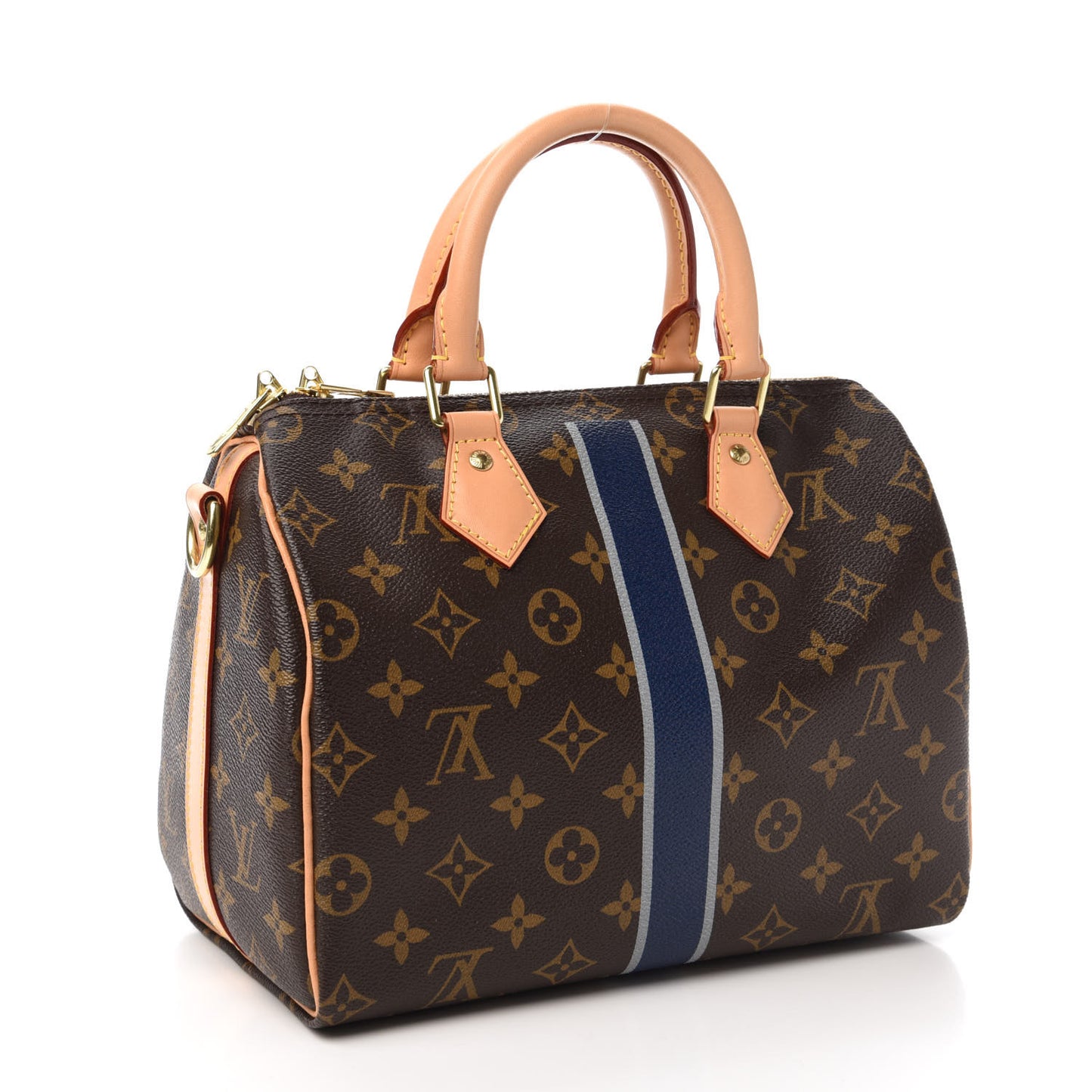 Monogram My LV Heritage Speedy Bandouliere 25 Bleu Marine Gris