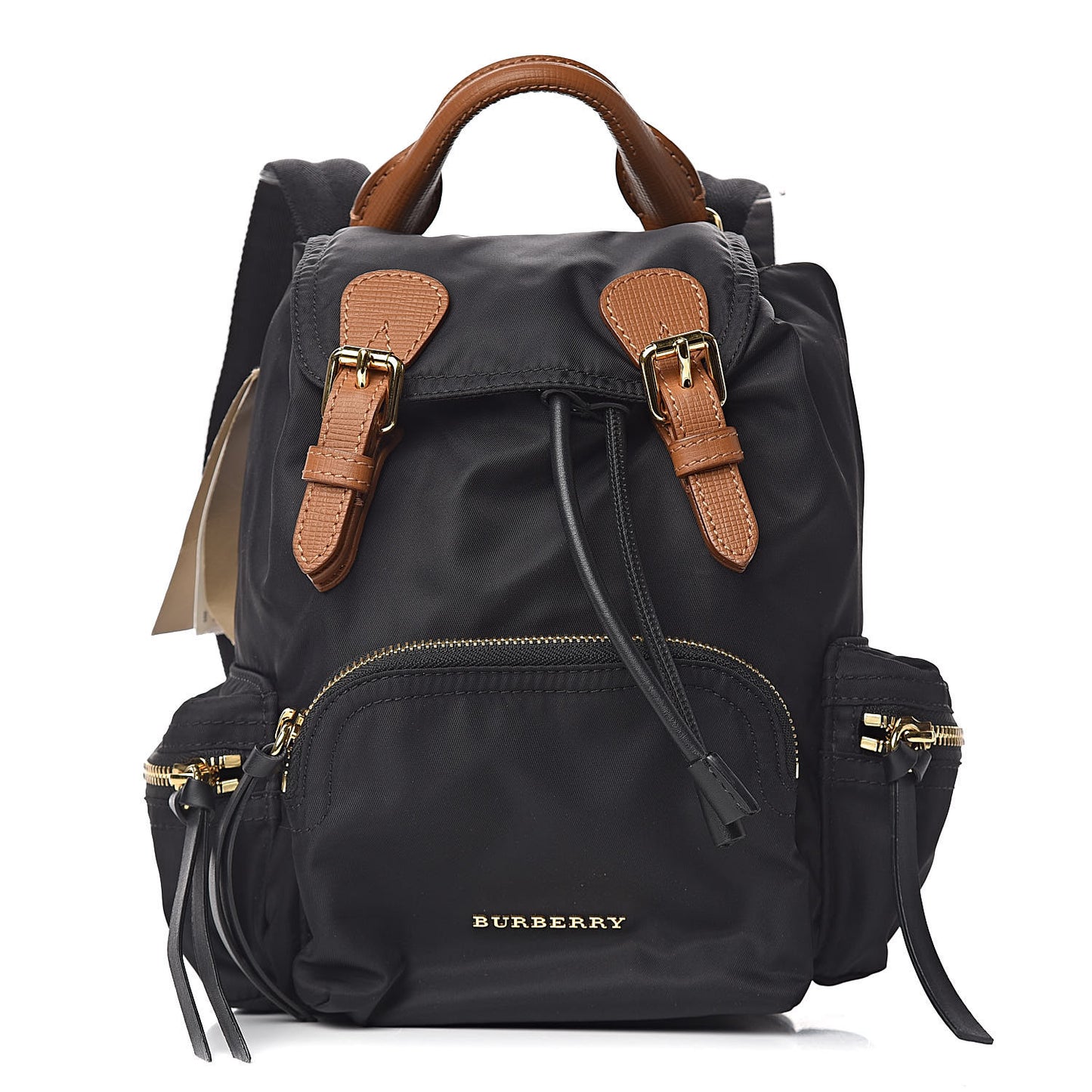 Nylon Small Rucksack Backpack Black