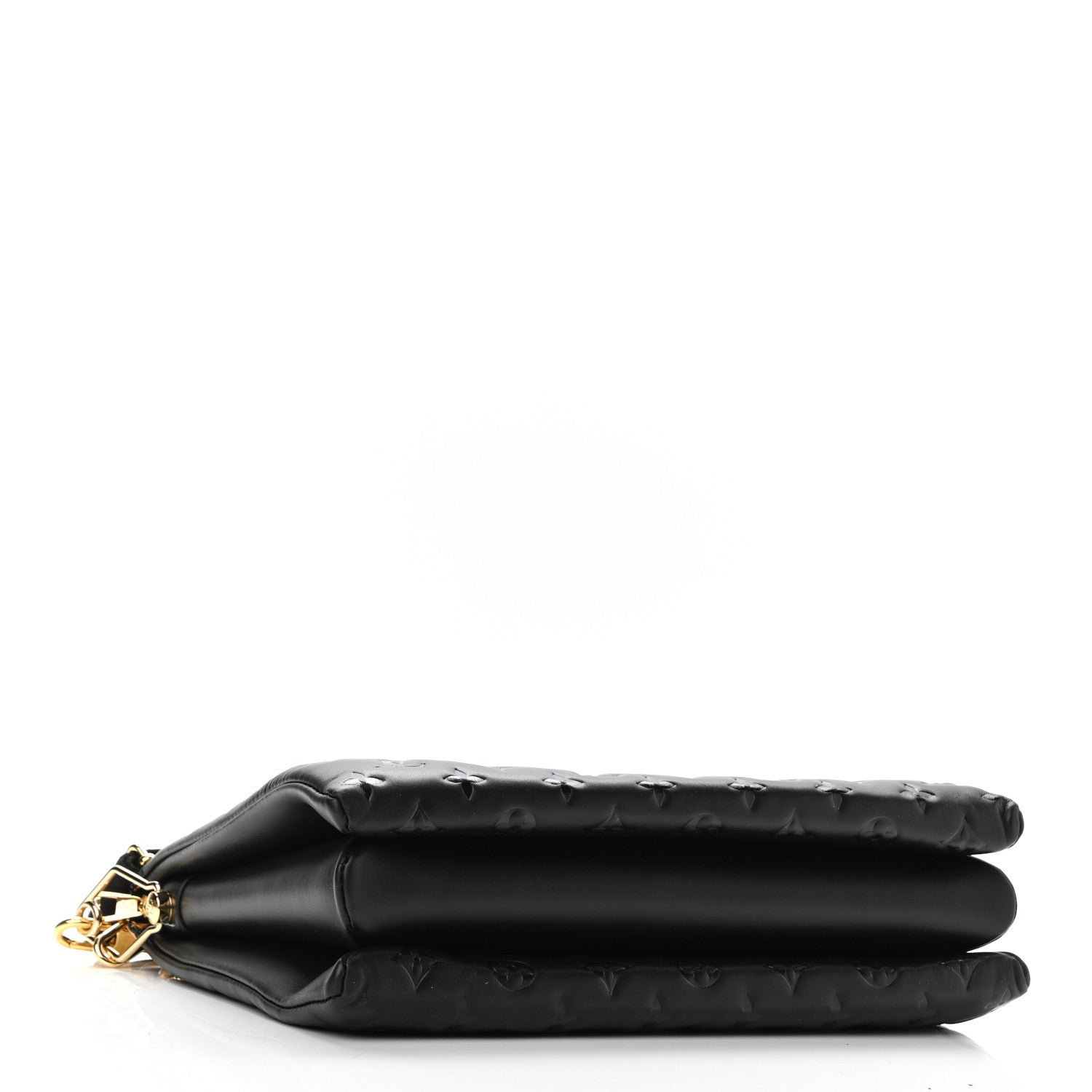 Louis Vuitton Lambskin Embossed Monogram Coussin MM Black 4 of 12