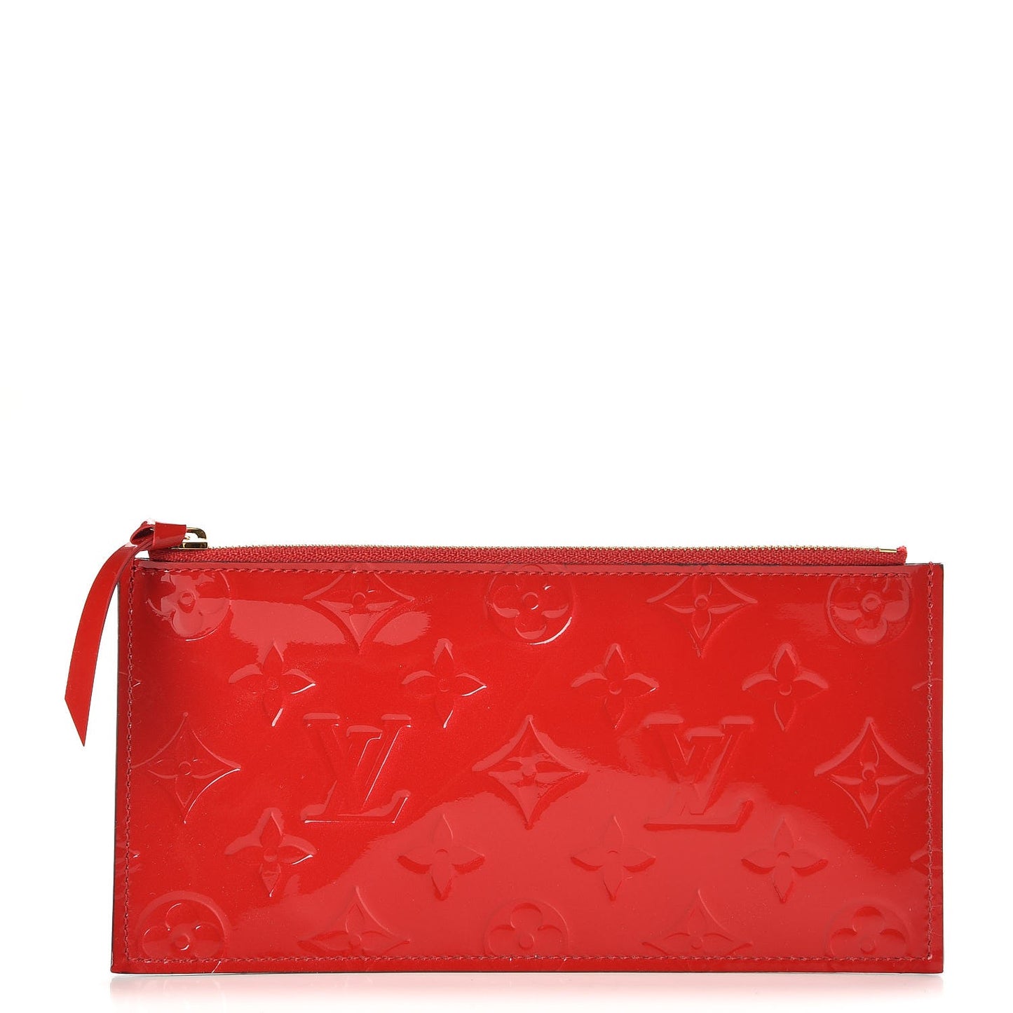 Vernis Felicie Chain Wallet Zippered Insert Cherry