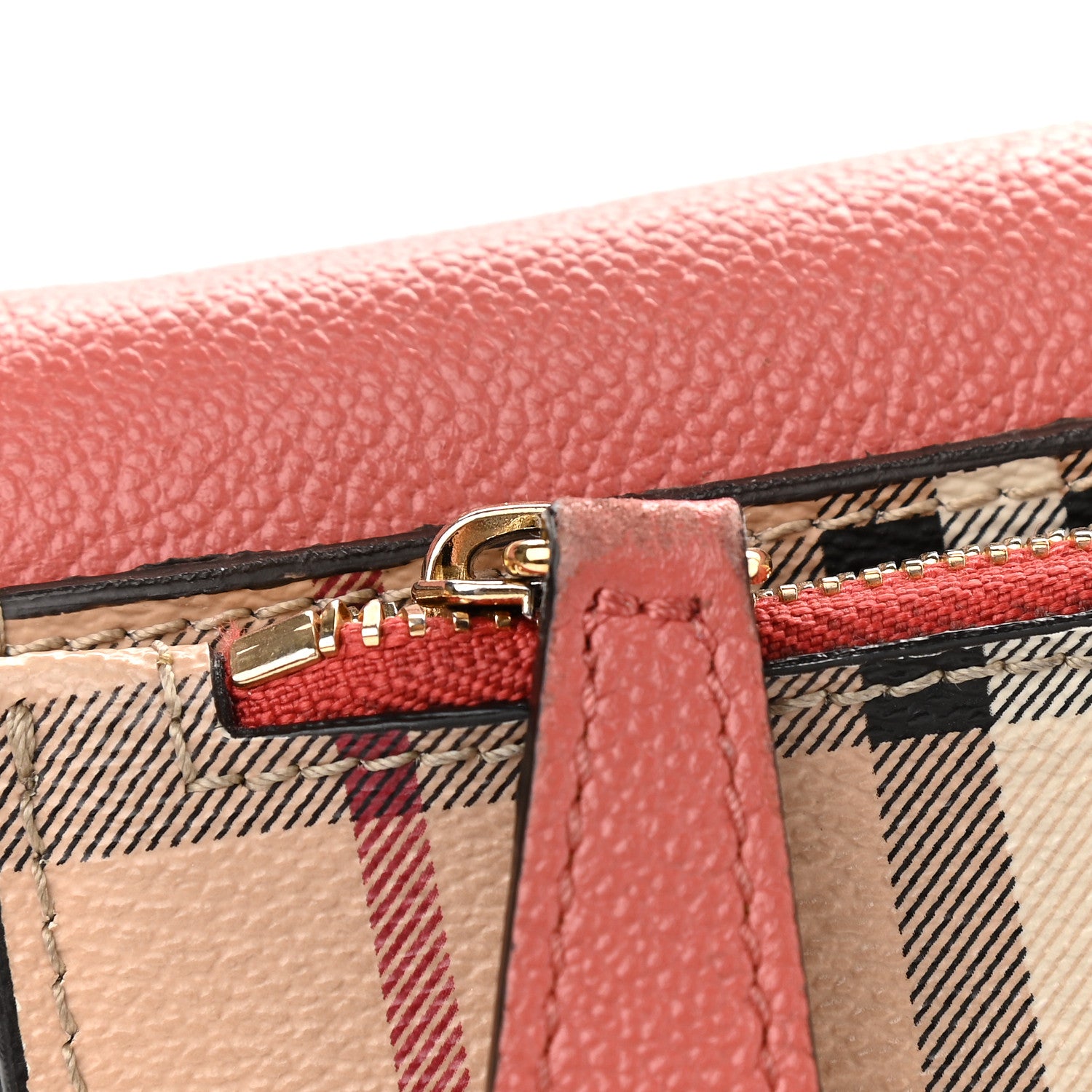 Burberry Derby Calfskin Haymarket Check Small Loxley Crossbody Cinnamon Red Multicolor 16 of 17
