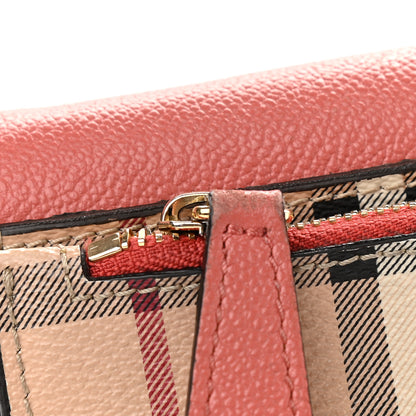 Burberry Derby Calfskin Haymarket Check Small Loxley Crossbody Cinnamon Red Multicolor 16 of 17