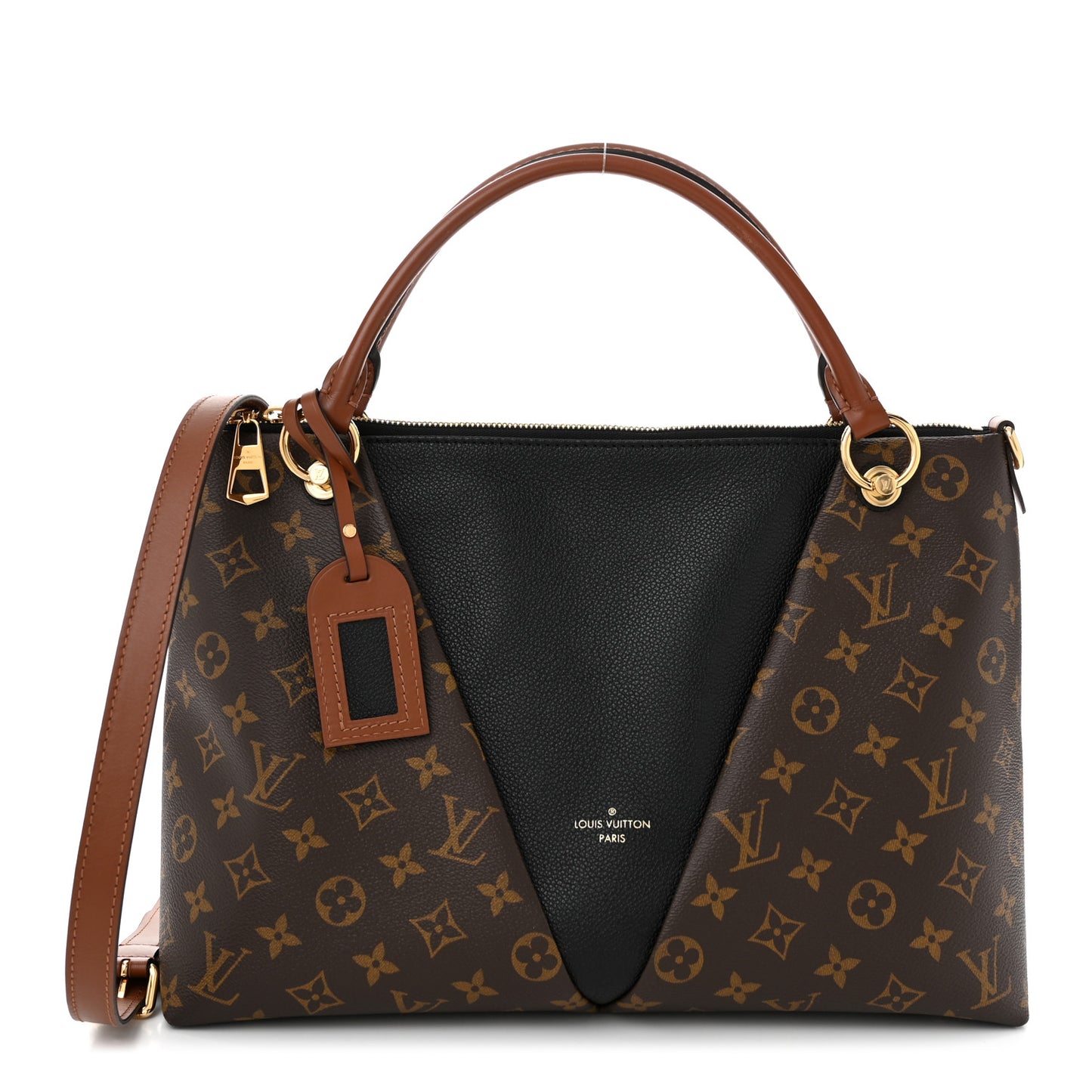 Monogram V Tote MM Black