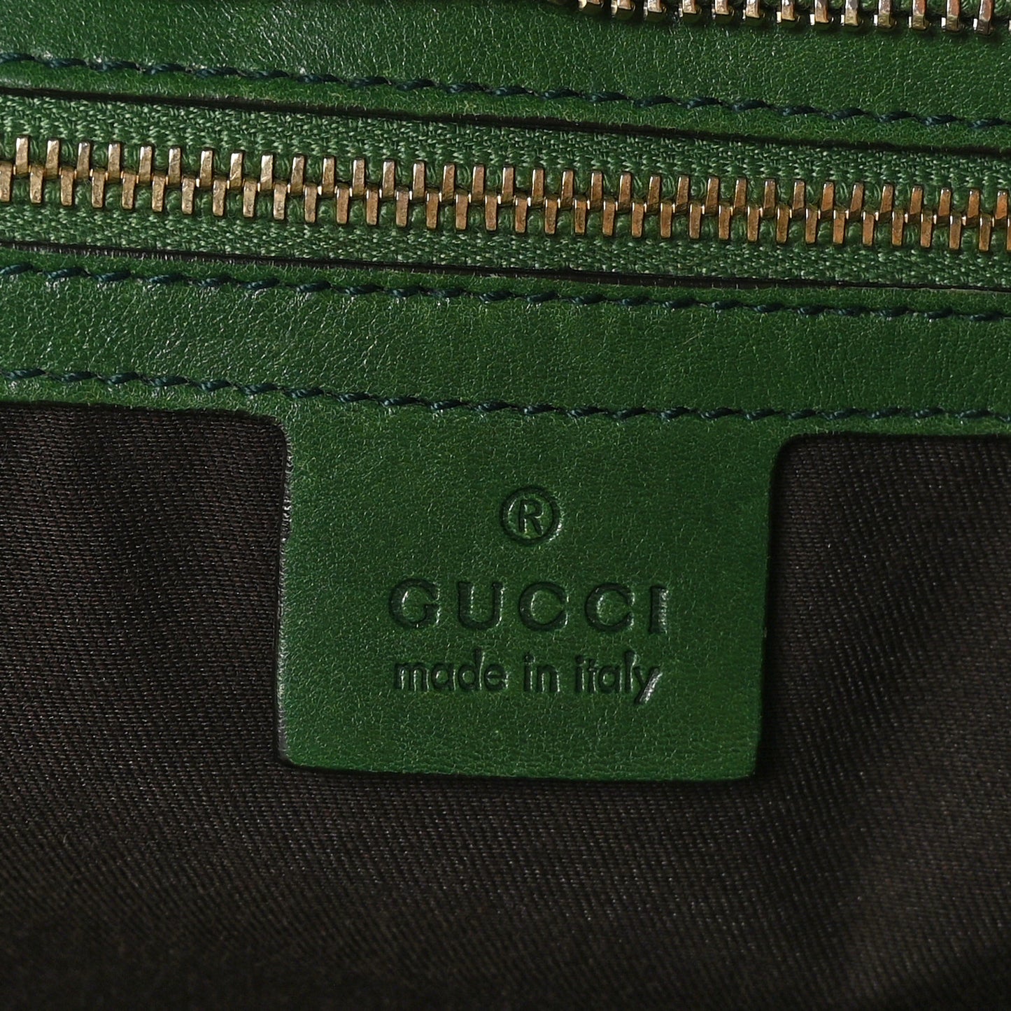 Calfskin Large Horsebit Chain Satchel Green
