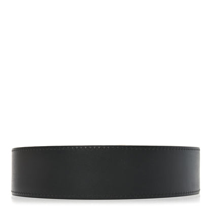 Louis Vuitton Calfskin Monogram LV Initiales Reversible 90 36 Belt Black 2 of 5