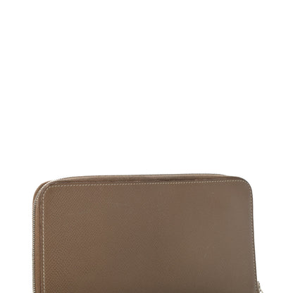Hermes Epsom Silk'in Wallet Etoupe 5 of 6