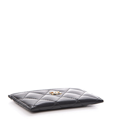 Chanel Lambskin Quilted Card Holder Black 4 of 8