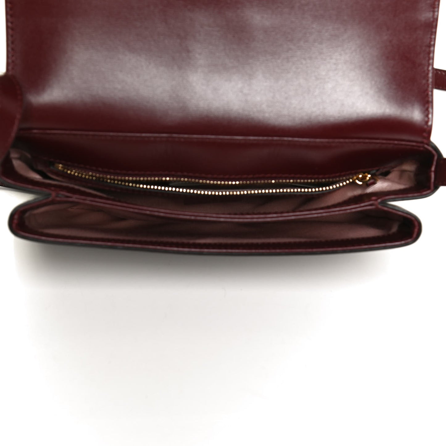 Vitello Palmellato Lux Small Arli Flap Shoulder Bag Vintage Bordeaux