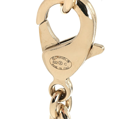 Chanel Metal CC Heart Locket Necklace Gold 5 of 6