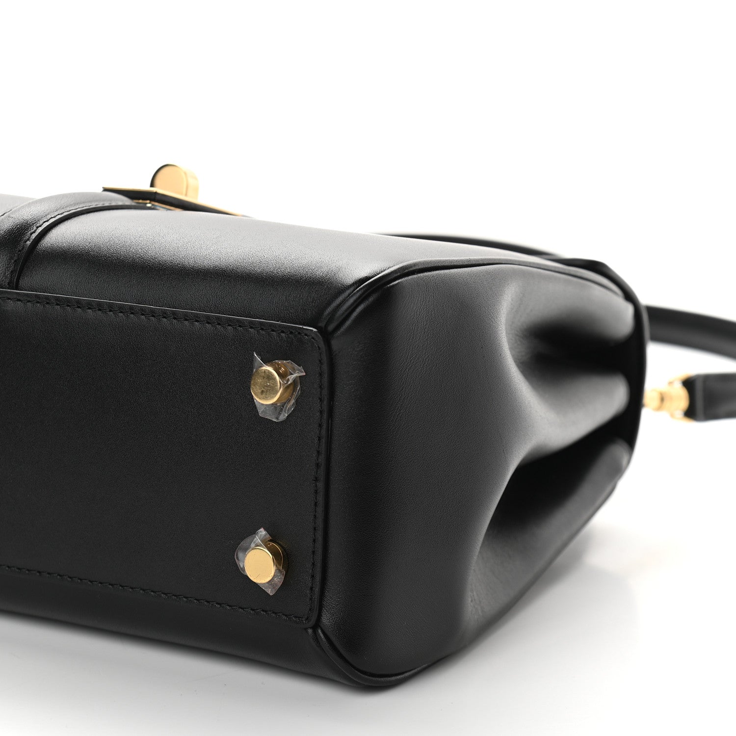Celine Satinated Calfskin Small 16 Top Handle Bag Black 9 of 9