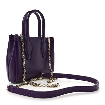 Lanvin Smooth Calfskin Micro Le Journee Dark Purple 3 of 9