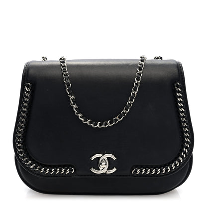 Chanel Calfskin Braided Small Chic Flap Black 1 of 10
