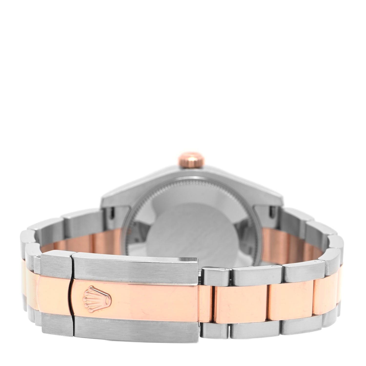 Rolex Stainless Steel 18K Everose Gold Diamond Mother of Pearl 31mm Oyster Perpetual DateJust Watch 178341 3 of 5