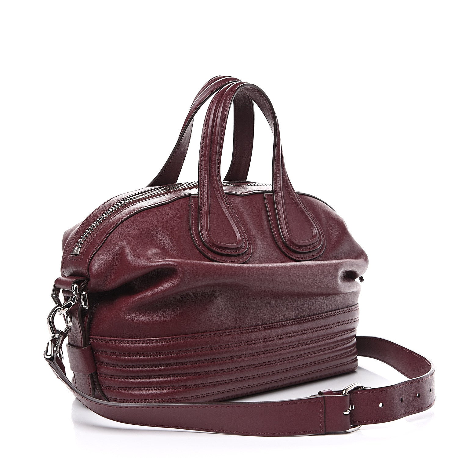 Givenchy Calfskin Small Biker Nightingale Oxblood 2 of 9