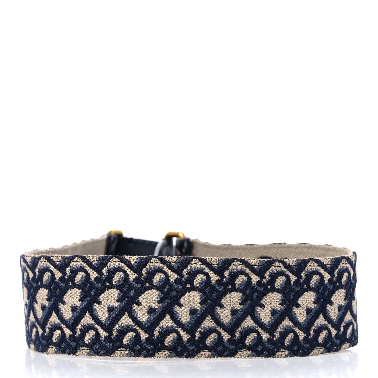 Christian Dior Oblique Shoulder Strap Blue 2 of 3