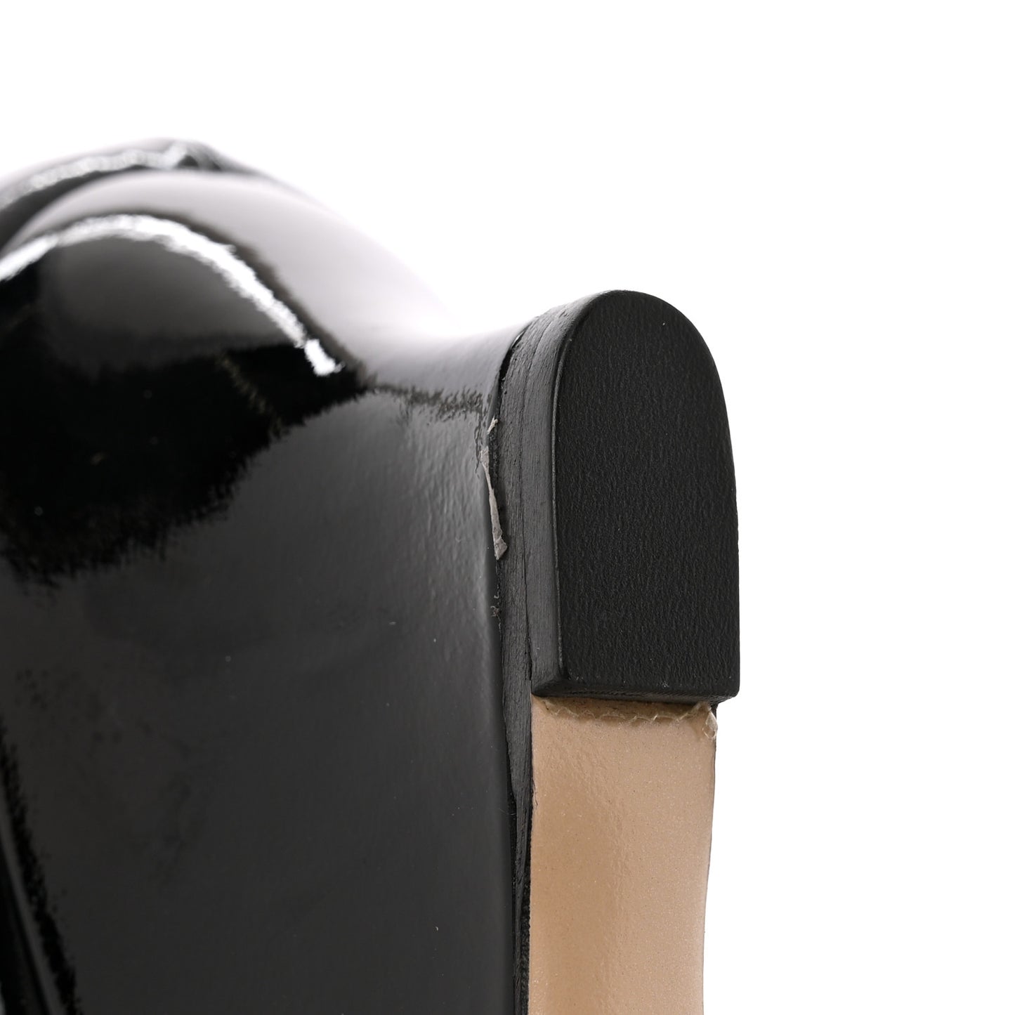 Patent Rockstud 70mm Wedges 38 Black Poudre