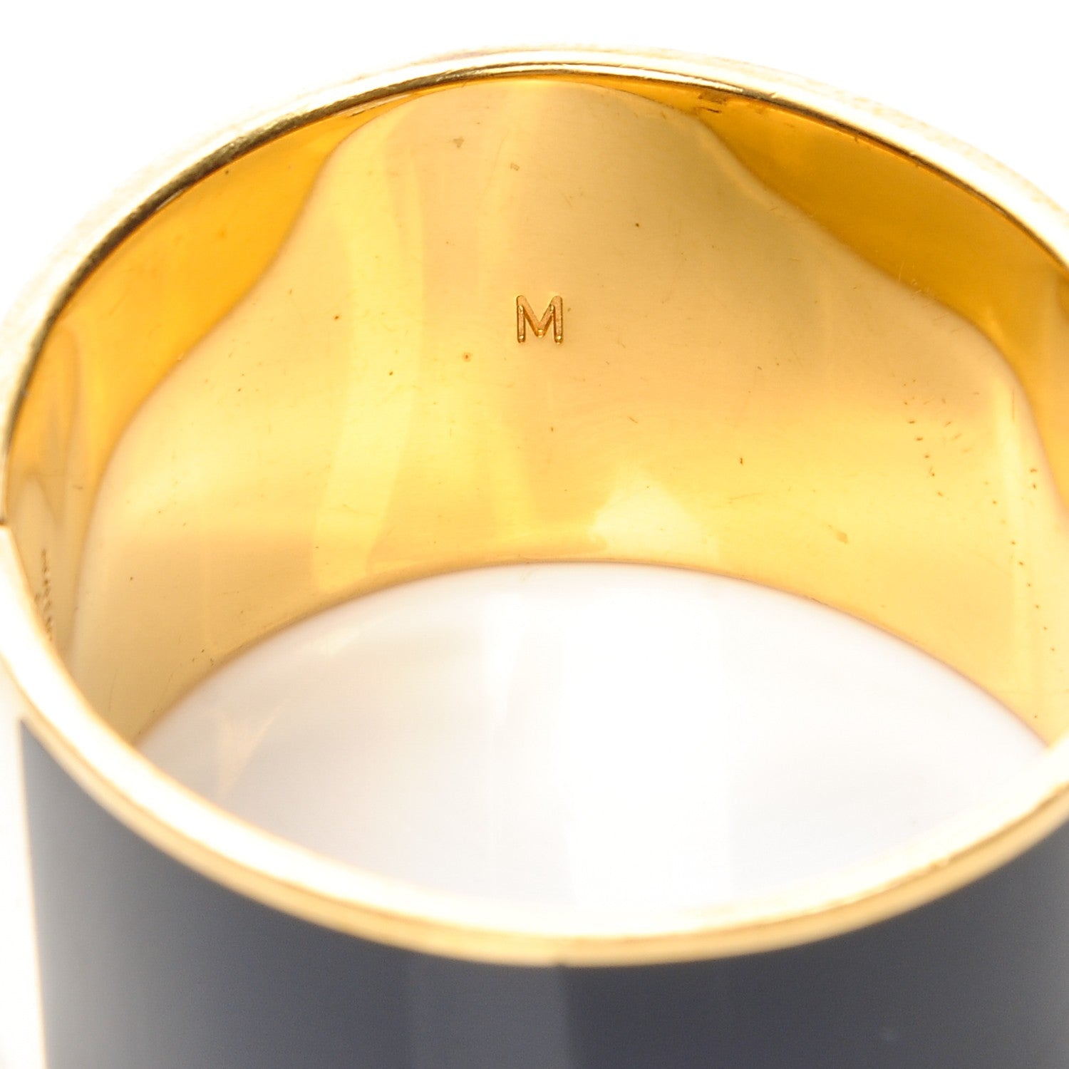 Fendi Enamel Fendista Medium Bracelet Gold Navy Rosso 5 of 6