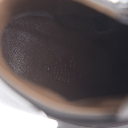 Hermes Calfskin Joueuse Ankle Boots 38.5 Etain 9 of 10