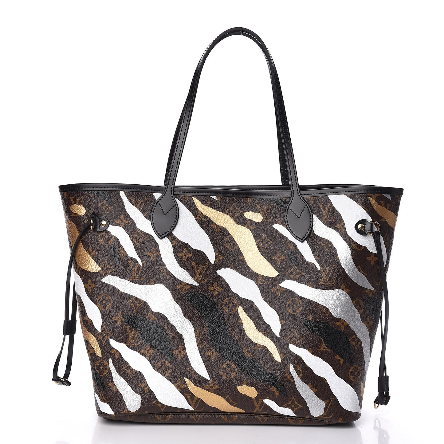 X LOL Monogram Neverfull MM Gold Silver