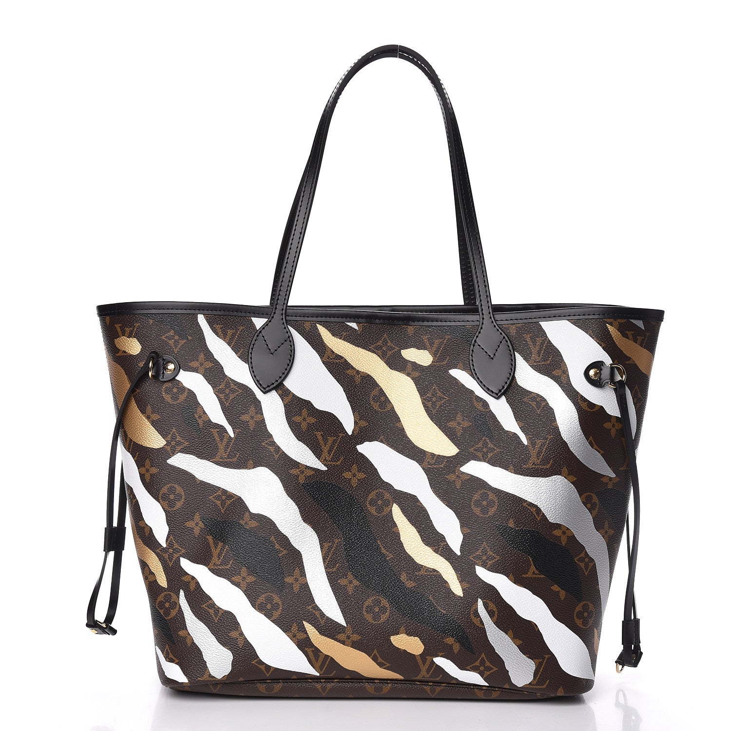 Louis Vuitton X LOL Monogram Neverfull MM Gold Silver 3 of 12