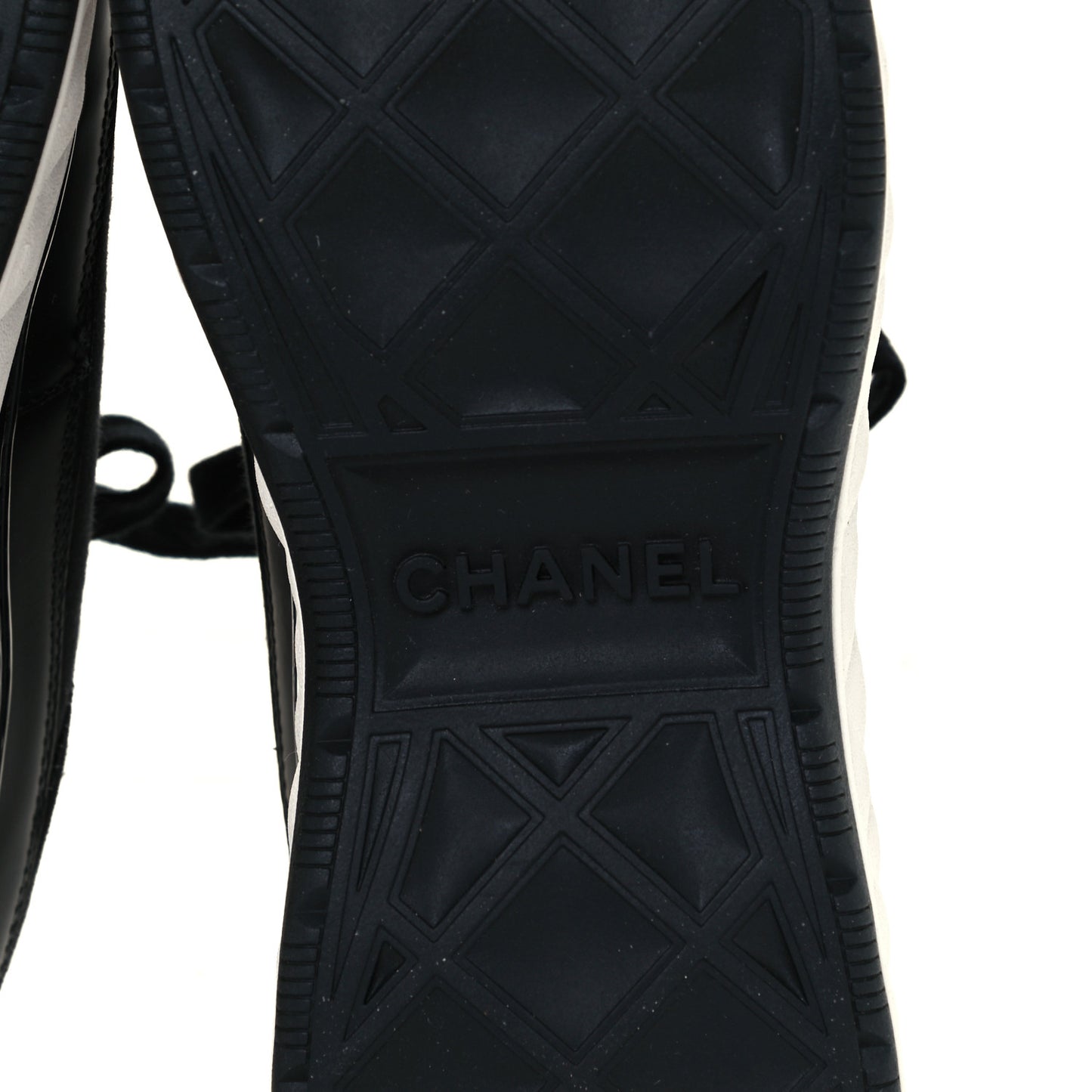 Velvet Calfskin Mixed Fibers CC Sneakers 37 Black