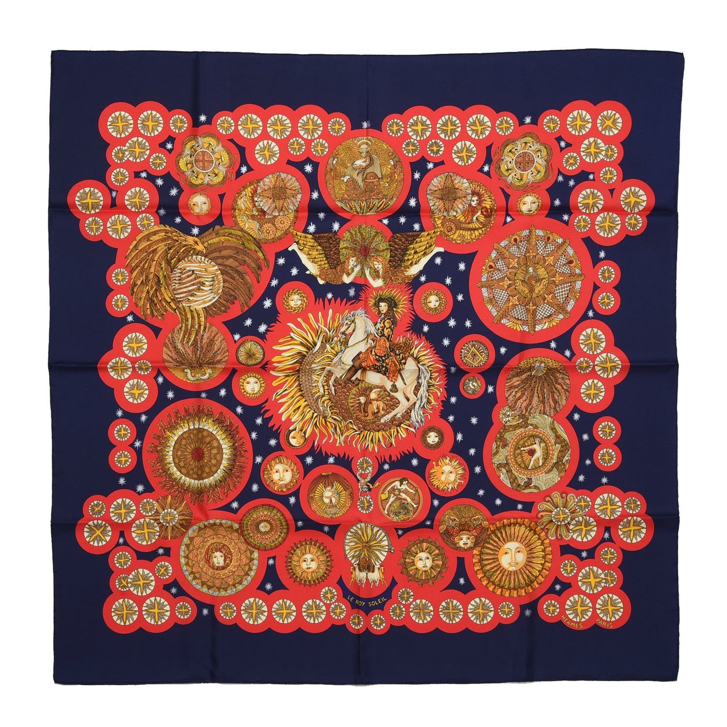 Silk Le Roy Soleil Scarf 90