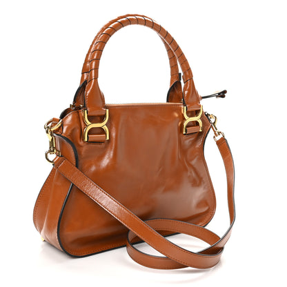 Chloe Calfskin Small Marcie Satchel Tan 3 of 9