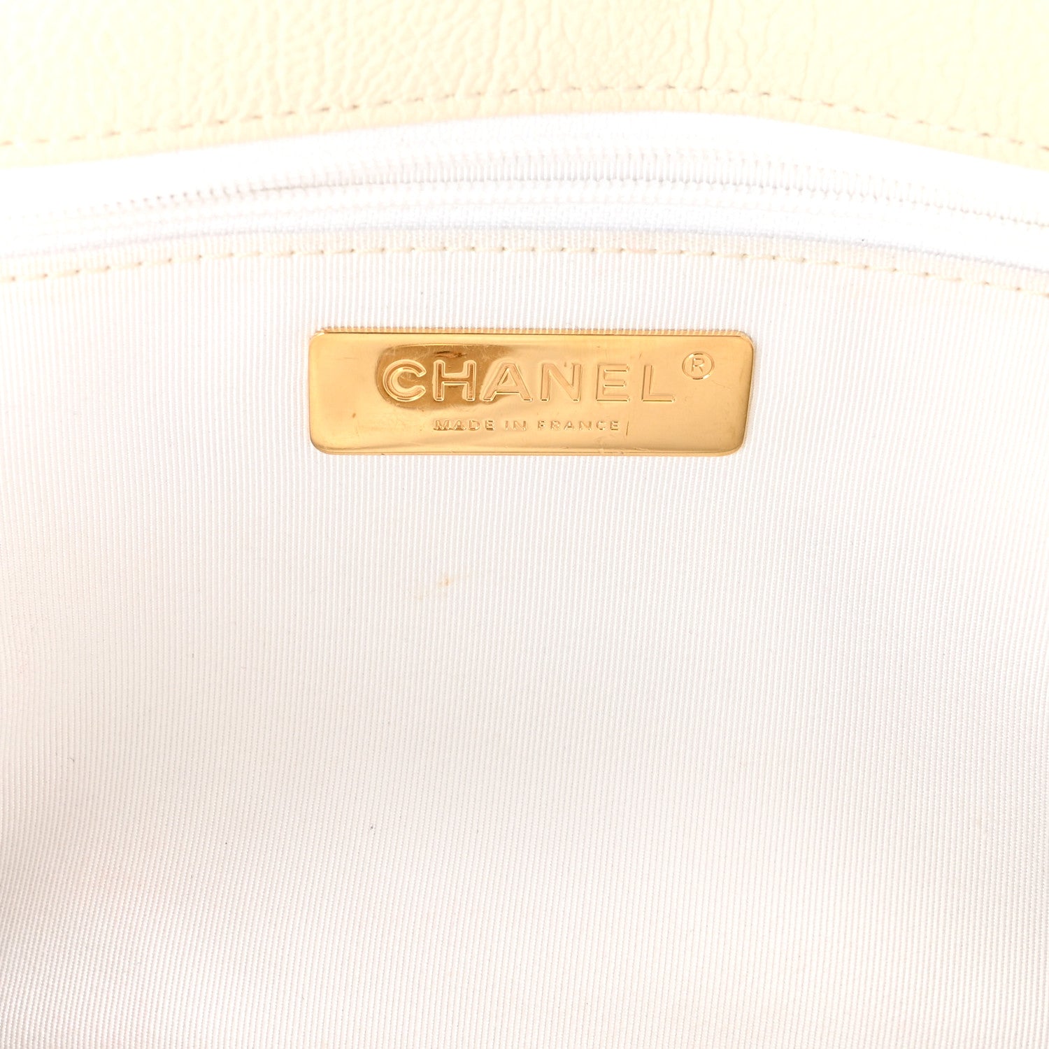 Chanel Calfskin Crochet Large Chanel 19 Flap White Black 6 of 11