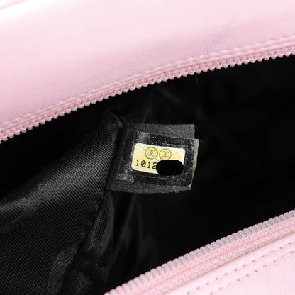 Chanel Calfskin Quilted Large Cambon Bowler Pink Black 9 of 9