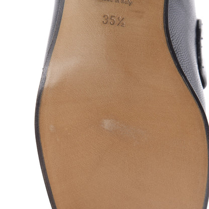 Gucci Lambskin Union Jack Horsebit Loafer Pumps 35.5 Black 8 of 9