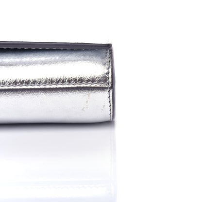Saint Laurent Metallic Calfskin Monogram Large Belle De Jour Clutch Silver 9 of 9