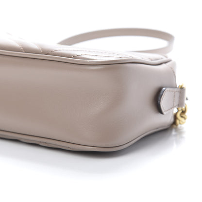 Gucci Calfskin Matelasse Small GG Marmont Chain Shoulder Bag Porcelain Rose 10 of 12
