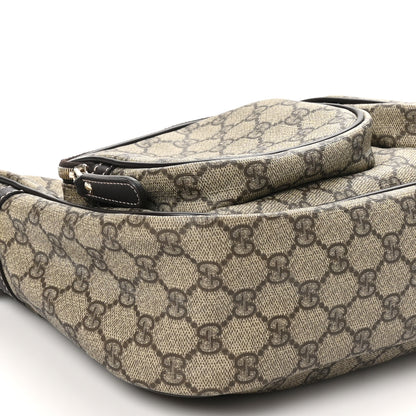 Gucci GG Plus Monogram Front Pocket Messenger Dark Brown 9 of 10