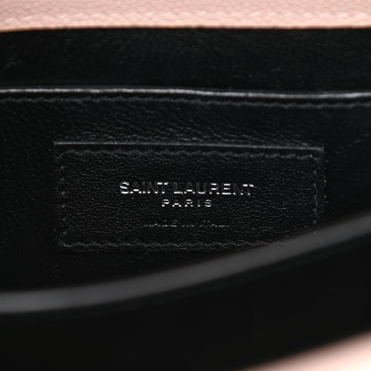 Saint Laurent Grain de Poudre Mini Classic Monogram Cassandra Top Handle Marble Pink 6 of 9