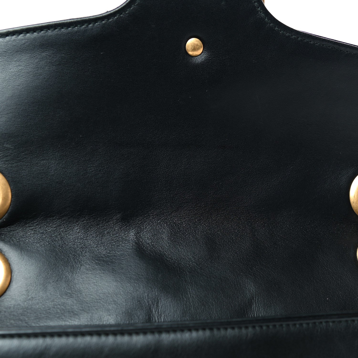 Gucci Calfskin Matelasse Small GG Marmont Shoulder Bag Black 12 of 12