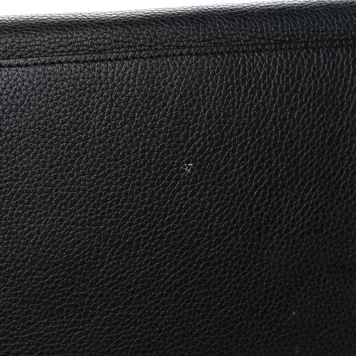 Celine Drummed Calfskin Suede Small Trapeze Black 14 of 15