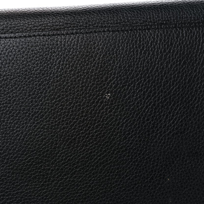 Celine Drummed Calfskin Suede Small Trapeze Black 14 of 15